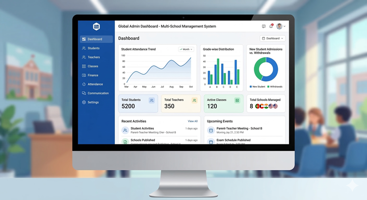 School ERP Dashboard